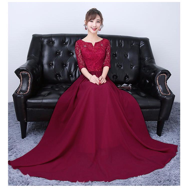 S〜3XL】演奏会用ドレス ロングドレス ピアノ 結婚式 発表会ドレス