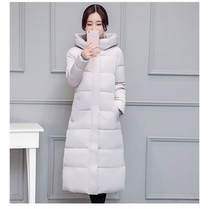 中綿コート ロング丈コート 暖かい 冬新作 レディース  大きいサイズ グレー ブラック 暖かい 体型カバー フード付き 軽い 20代30代40代 |  | 02