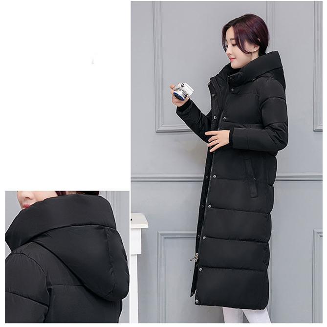 中綿コート ロング丈コート 暖かい 冬新作 レディース  大きいサイズ グレー ブラック 暖かい 体型カバー フード付き 軽い 20代30代40代 |  | 03