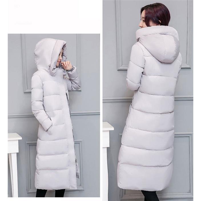 中綿コート ロング丈コート 暖かい 冬新作 レディース  大きいサイズ グレー ブラック 暖かい 体型カバー フード付き 軽い 20代30代40代 |  | 05