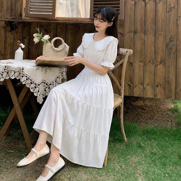 シャツワンピース 夏ワンピ 半袖 ワンピース 大人かわいい ロング