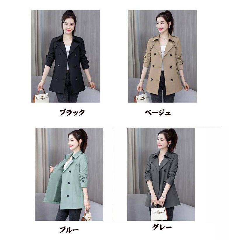 トレンチコート スプリングコート レディース アウター ミディアム丈 aラインコート スプリングコート 大きいサイズ 通勤 春服 長袖 シンプル カジュアル 定番 |  | 01