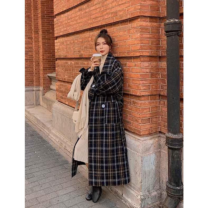 チェスターコート チェック柄 レディース ロングコート コクーンコート