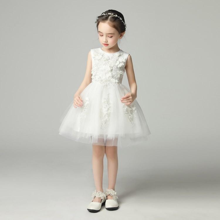 子供ドレス 120 夏 サマーワンピース プリンセスドレス ベビー 誕生日プレゼント 結婚式 女の子 140 120 130 150 七五三の画像