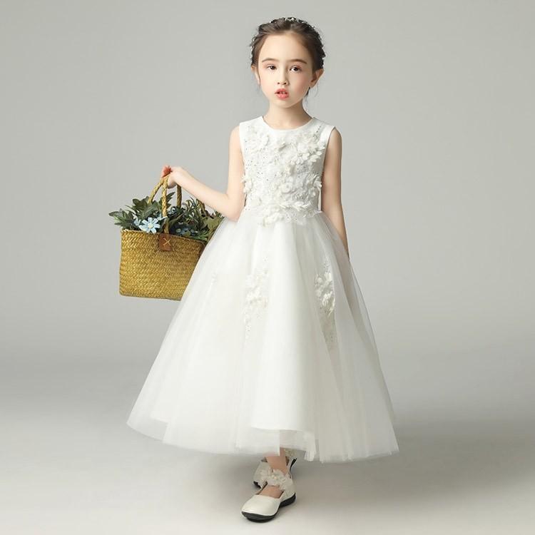 子供ドレス 120 夏 サマーワンピース プリンセスドレス ベビー 誕生日プレゼント 結婚式 女の子 140 120 130 150 七五三の画像