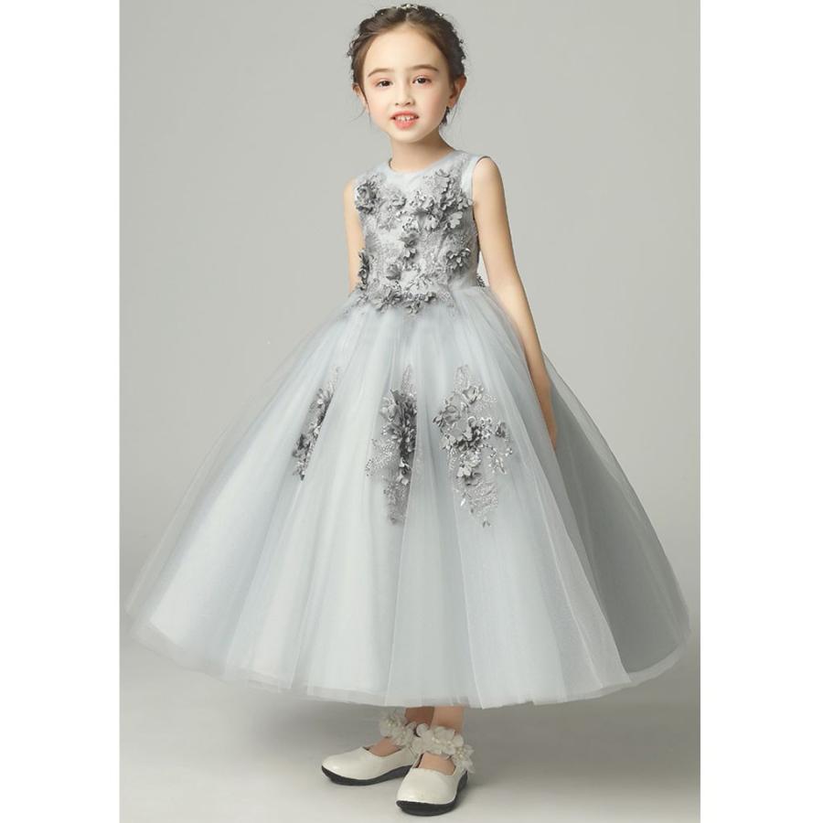 子供ドレス 120 夏 サマーワンピース プリンセスドレス ベビー 誕生日プレゼント 結婚式 女の子 140 120 130 150 七五三の画像