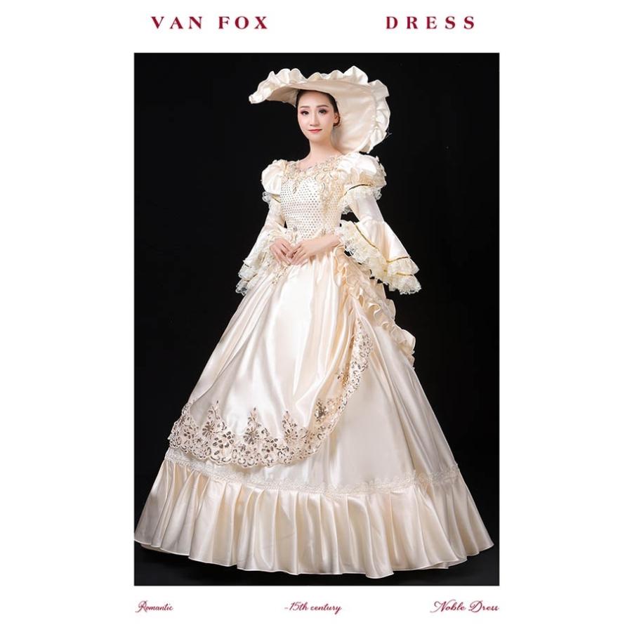 S M L Xl ドレス ステージ衣装 中世貴族風 お姫様ドレス パーティー ドレス ファスナータイプ 演奏会用ロングドレス プリンセスライン De007y6 フルグレース 通販 Yahoo ショッピング