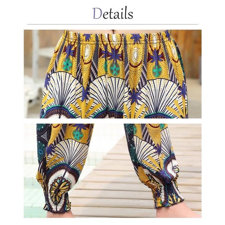 リゾート ロングパンツ ガウチョパンツ サルエルパンツ ハワイアン ビーチパンツ レディース ウエストゴム ゆったり |  | 09