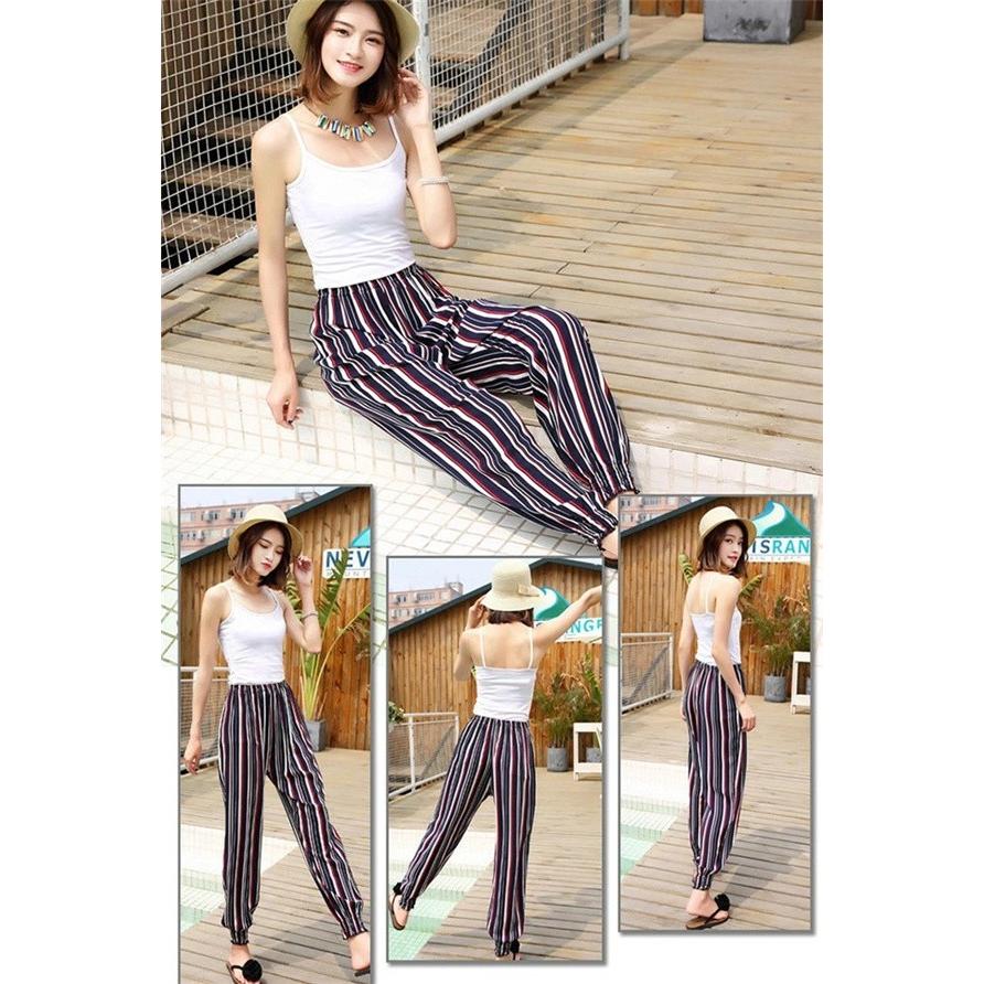 リゾート ロングパンツ ガウチョパンツ サルエルパンツ ハワイアン ビーチパンツ レディース ウエストゴム ゆったり |  | 05