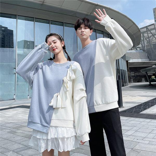 ペアルック パーカー カップル ペア スウェット かわいい 春服 記念日 人気 コーデ 彼氏 彼女 恋人 かわいい 韓国風 新婚旅行 De092zb フルグレース 通販 Yahoo ショッピング