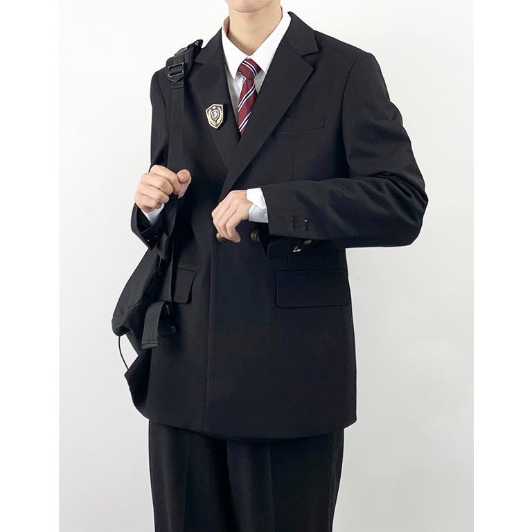 スクールブレザー 制服 ブレザー 高校生 男子用ジャケット スクールブレザー 黒 メンズ 制服 学生服 トップス 男子制服ジャケット スクールウエアコスプレ衣装コスチューム 高校生 学生服 学生制高校の通学・卒業式・入学式 卒業式 送料無料 入学式 スーツ 男の子 スクールブレザー 制服 高校生 男子用ジャケット