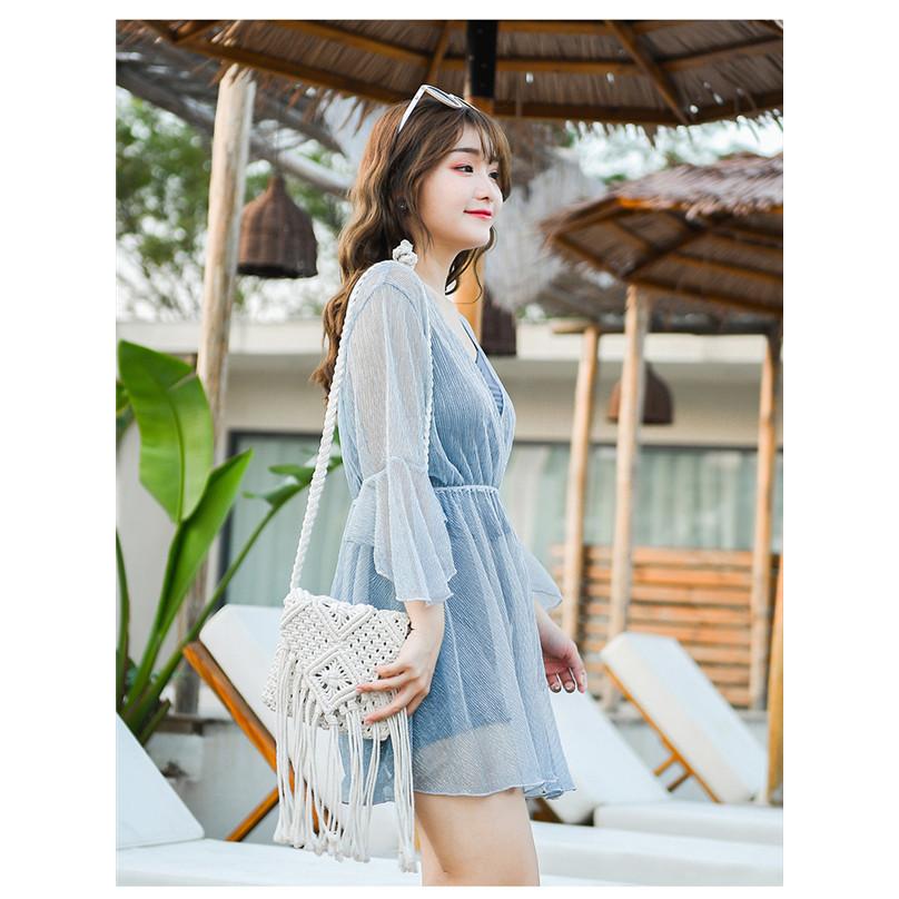 グレージュ提携デサント製作水着　Mサイズ　美品 フィットネス水着 プリント 柄 セパレート 水着 ミセス 40代 50