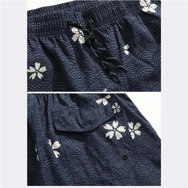 サーフパンツ メンズ レディース 水着 海パン カップル ルック ネイビー 5分丈パンツ 桜の花柄 大きいサイズ 速乾 スイムショーツ リゾート |  | 07