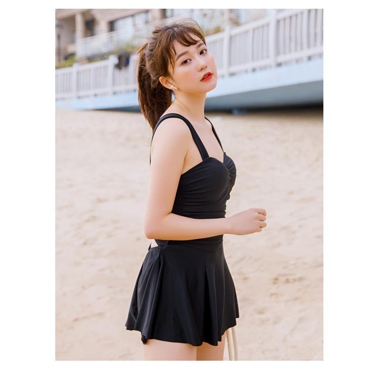 水着 ワンピース 体型カバー レディース ピンク 黒 無地 mizugi みずぎ