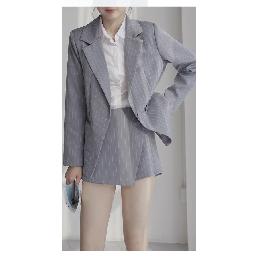 スーツ レディース セットアップ 事務服 キュロットスカート