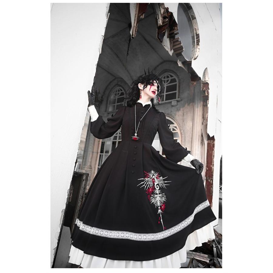 ワンピース 修道女 ロリータ ゴシック ハロウィン 魔女風 ウイッチ
