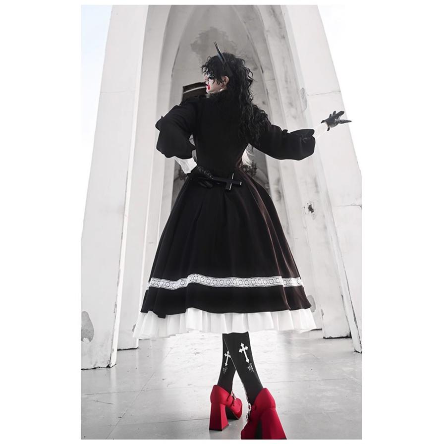 ワンピース 修道女 ロリータ ゴシック ハロウィン 魔女風 ウイッチ 