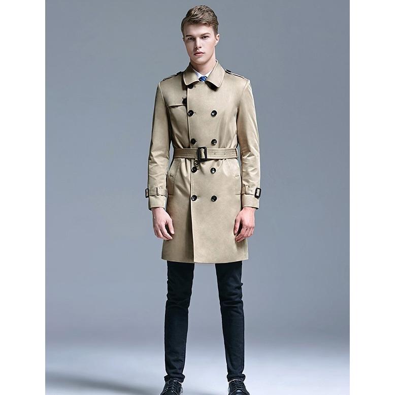 トレンチコート メンズ ベルト付 春 秋 コート 欧米風 紳士 ミディアムコート ビジネス アウター 黒 白 オレンジ ベージュ S 6xl Dg165f4 フルグレース 通販 Yahoo ショッピング