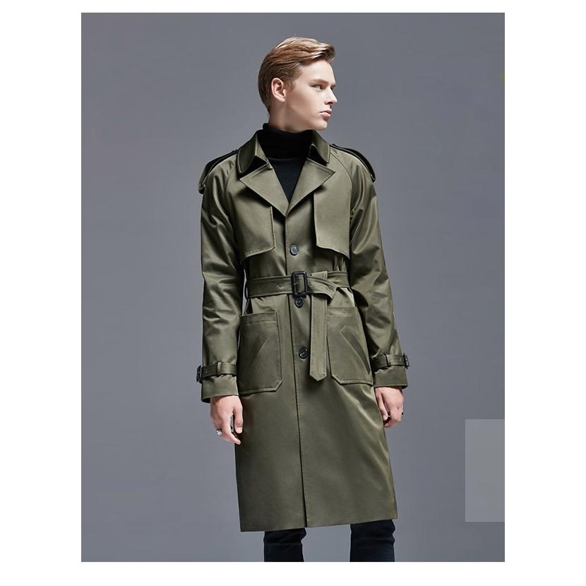 S 6xl トレンチコート メンズ ロング 男性用 ベルト付き 欧米風 紳士 緑 ミディアムコート 防寒 防風 ビジネス アウター 3シーズン対応 Dg168f4 フルグレース 通販 Yahoo ショッピング
