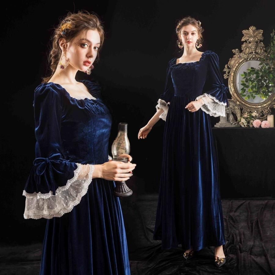 貴族 衣装 ロングドレス 演奏会 ステージ衣装 女性 ステージドレス 発表会 中世 演奏会用 高級 豪華 お姫様 舞台衣装 役者 Dg168g4 フルグレース 通販 Yahoo ショッピング