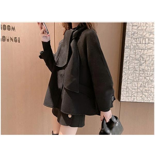 ステンカラーコート チェスターコート レディース コート ショート丈