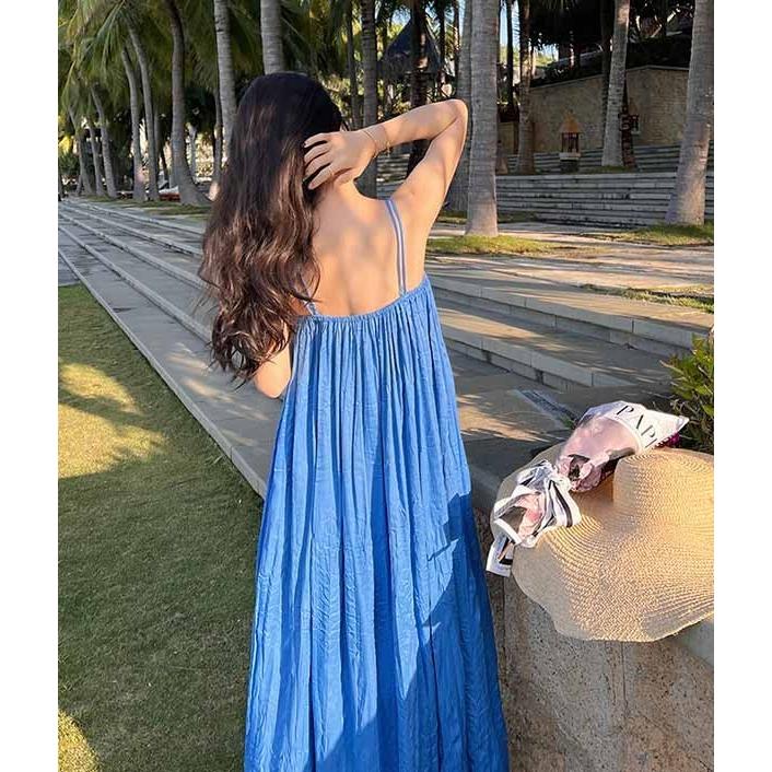 背中 開き ワンピース リゾートワンピ ハワイ リゾート