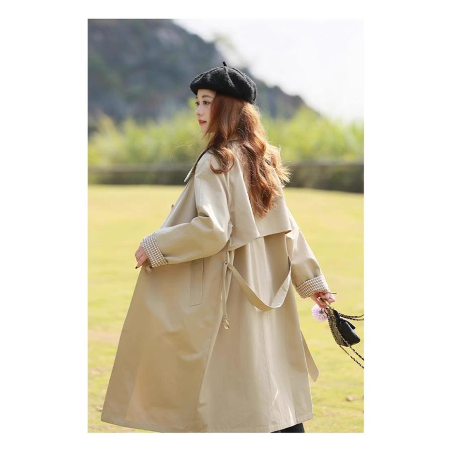 トレンチコート レディース 秋コート ミディアムコート イギリス風 スプリングコート 春コート アウター オシャレ 上品 ゆったり 無地 |  | 05