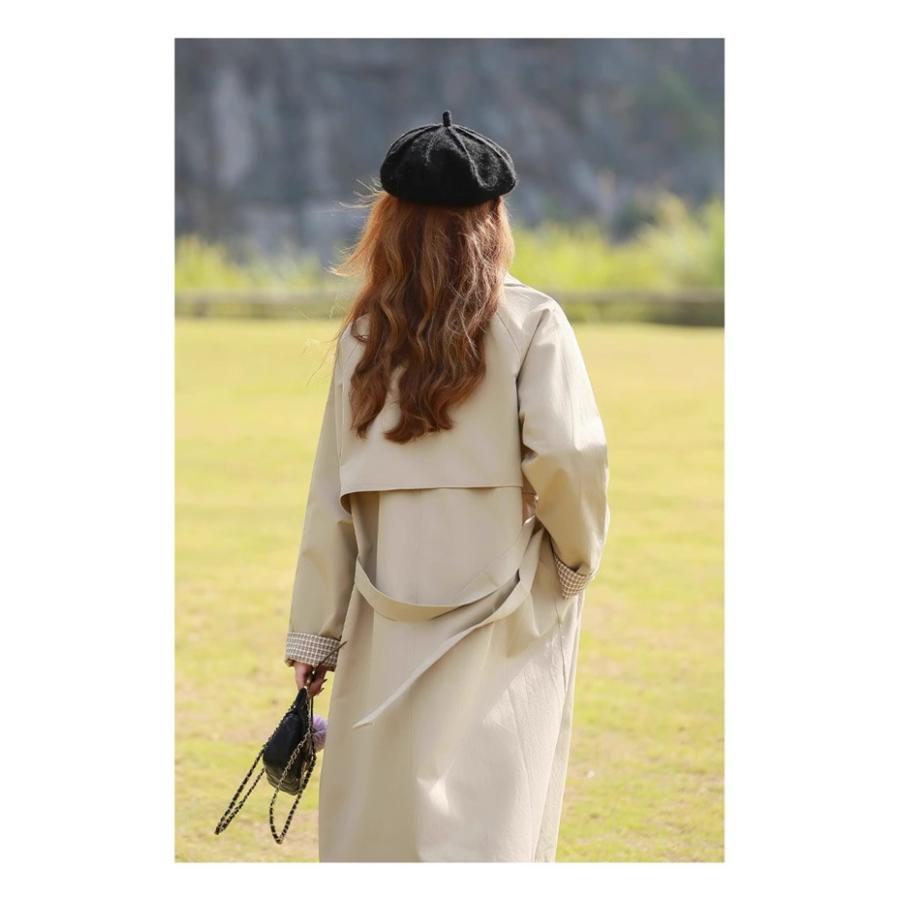 トレンチコート レディース 秋コート ミディアムコート イギリス風 スプリングコート 春コート アウター オシャレ 上品 ゆったり 無地 |  | 06