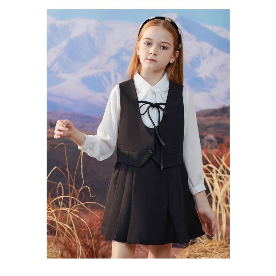 送料無料】女の子 6点セット 入学式 ベスト付 JK制服 制服 ブレザー