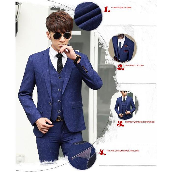 チェック柄 スリーピース スーツ メンズスーツ ビジネススーツ ベスト