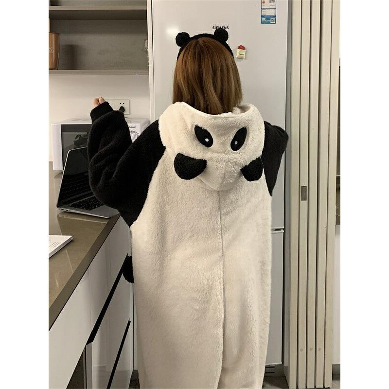 楽天市場】パジャマ ナイトガウン パンダのパジャマ 保温 加温 男女 