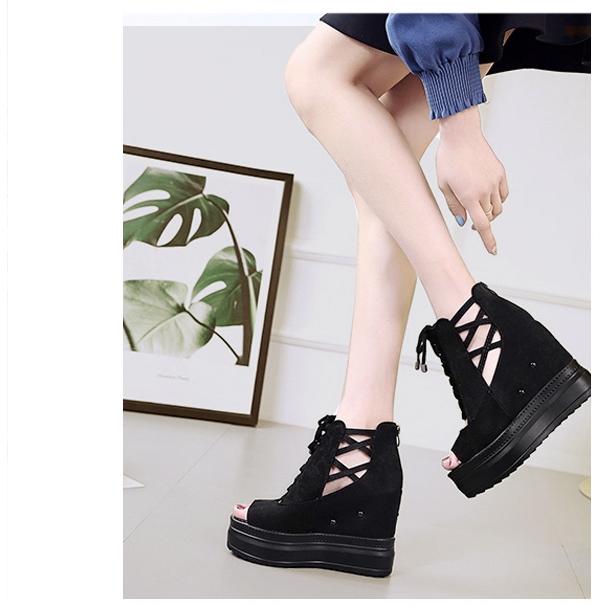 サンダル ブーツサンダル レディース オープントゥ 大きいサイズ 厚底 プラットフォーム アンクルブーツ 黒 ローヒール 3cm 太ヒール 歩きやすい 厚底サンダル 厚底サンダル ヒール12cm 黒 サンダル サマーブーツ オープントゥ
