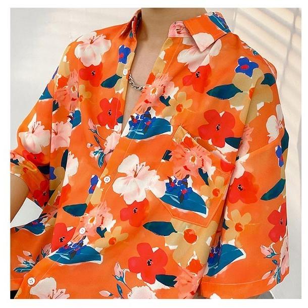 アロハシャツ シャツ メンズ レディース 開襟シャツ 夏物