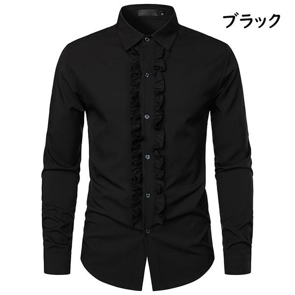 トップス シャツ メンズ フリルシャツ レース ストラップカフス フリルスタンド 舞台衣装 衣装 ステージ衣装 ヨーロッパ中世 貴族 スチームパンク |  | 04
