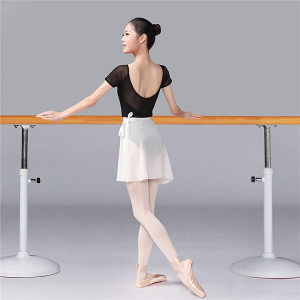 バレエ レオタード 半袖 七分袖 バレエ用品 大人 ラウンドネック 練習着 ダンス服 新体操 レッスン着 透け感 パット付き 発表会 背中開き |  | 05