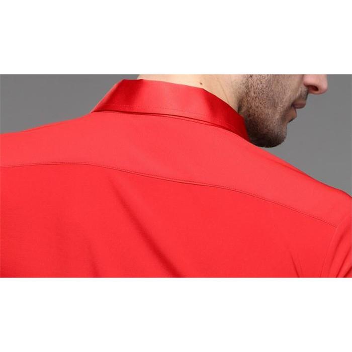 S~2XL 春夏 男性社交ダンス衣装 競技着 半袖 メンズ ラテンダンス用