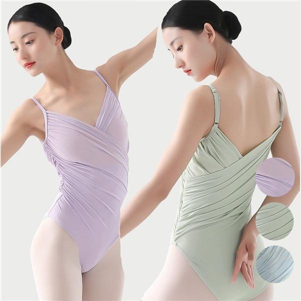 ノースリーブ バレエレオタード お洒落 韓国 大人用 バレエ衣装 練習着