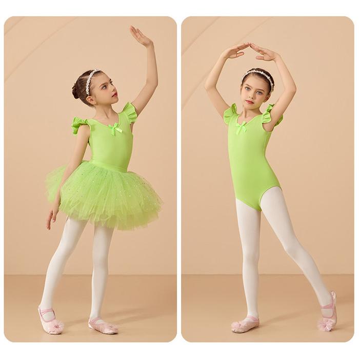 バレエ レオタード 子供 スカート付き チュチュ 女の子 半袖 キッズ バレエ衣装 練習着 レッスン 発表会 舞台 ダンス 新体操 上品 可愛い 110〜160cm |  | 05