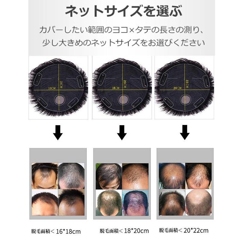 部分ウィッグ メンズウィッグ かつら ヘアピース メンズ 人毛 ポイント