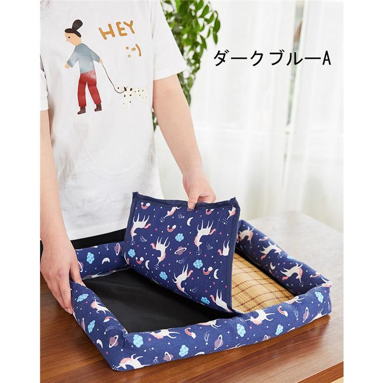 ペットベッド ペットマット ござ ラタンマット 夏 猫用ベッド 犬用ベッド 納涼ベッド 涼しい 涼感 マット 室内用 ペットベッド 洗える |  | 14