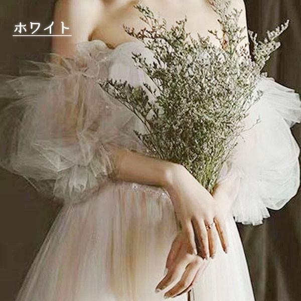 付け袖 二の腕 レーディス バルーン袖 パーティードレス用 