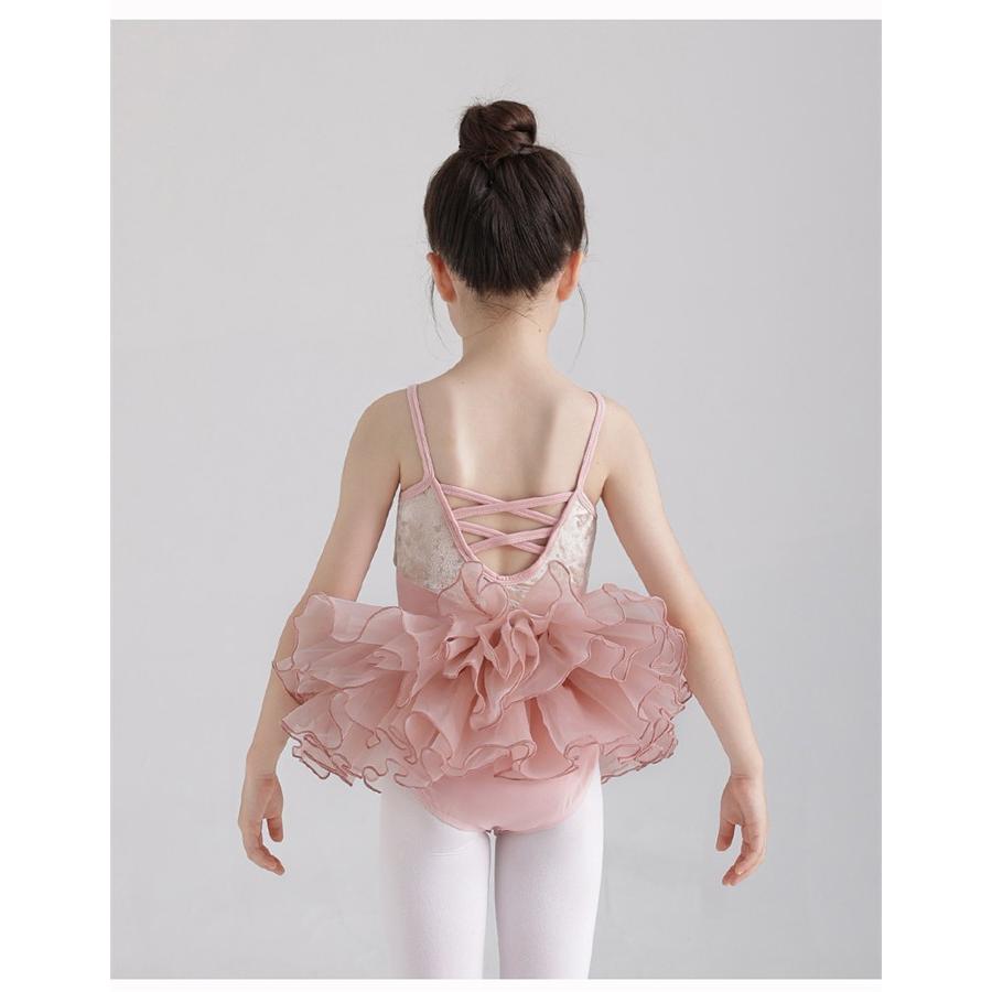 バレエ レオタード 子供 スカート付き バレエレオタード キャミソール ノースリーブ 体操  ジュニア 発表会 バレリーナ バレエ衣装 レッスン ピンク |  | 03