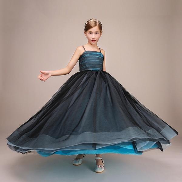 110 160 子供ドレス ピアノ発表会 ロングドレス ブルー 女の子 夏 キャミワンピ フォーマル キッズドレス ファスナー 結婚式 Dt031x1 フルグレース 通販 Yahoo ショッピング