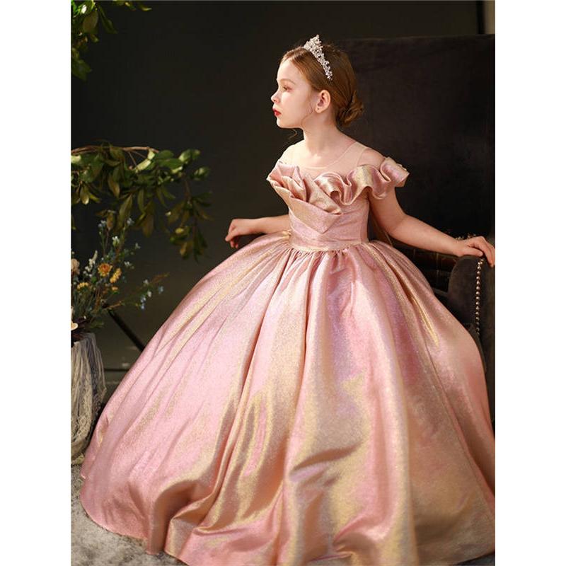 キッズドレス　120cm　ロングドレス　黒　ピンク　プリンセス imgrc0079692781.jpg