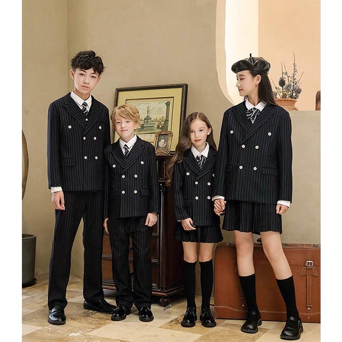 韓国風 学生服 上下セット キッズスーツ 冬服 女子 男子 子供服