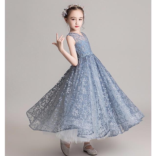 キッズ ドレス パーティードレス お姫様 ワンピース 子供ドレス ショート丈 女の子 ファスナータイプ ノースリーブ パーティー ステージ 入園 卒業式 発表会 キッズ ドレス パーティー ショート丈ドレス お姫様 ロング丈