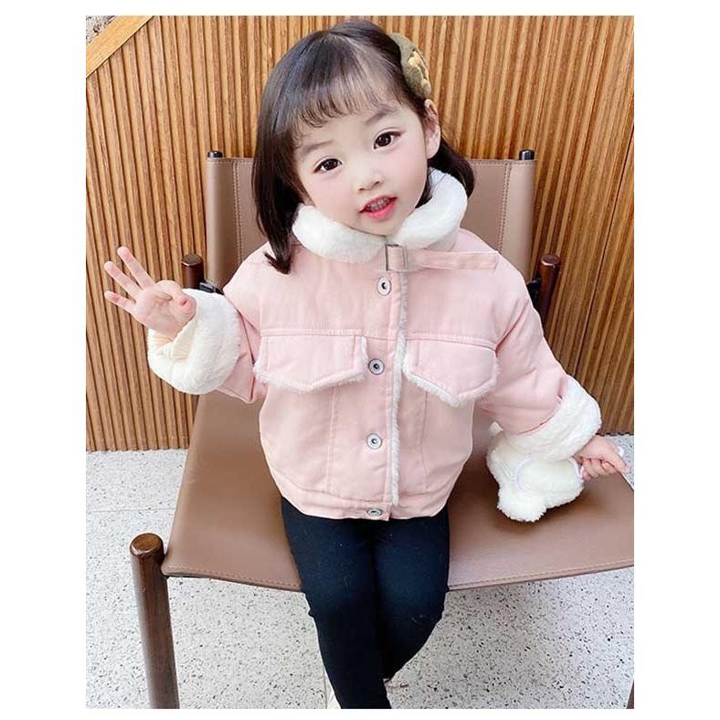 フード無し ジャケット キッズ 女の子 ボアブルゾン ボアジャケット トップス ショートコート モコモコアウター 防寒 イエロー ピンク ローズ Dt135x1 フルグレース 通販 Yahoo ショッピング