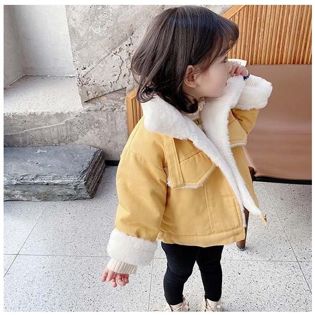 フード無し ジャケット キッズ 女の子 ボアブルゾン ボアジャケット トップス ショートコート モコモコアウター 防寒 イエロー ピンク ローズ Dt135x1 フルグレース 通販 Yahoo ショッピング