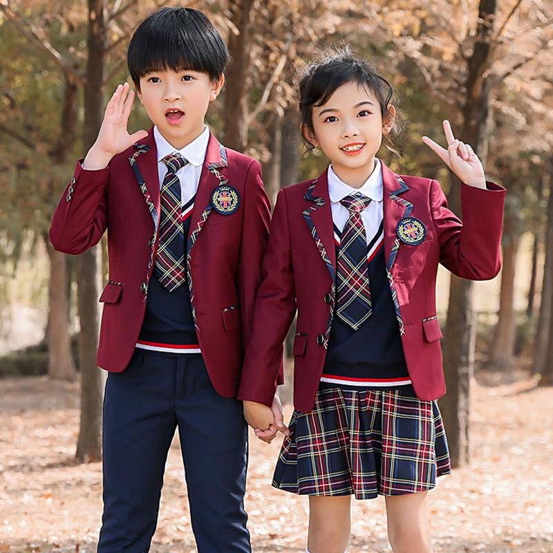 韓国風 小学校 制服 4点セット 卒業式 スーツ 入学式 女の子 男の子