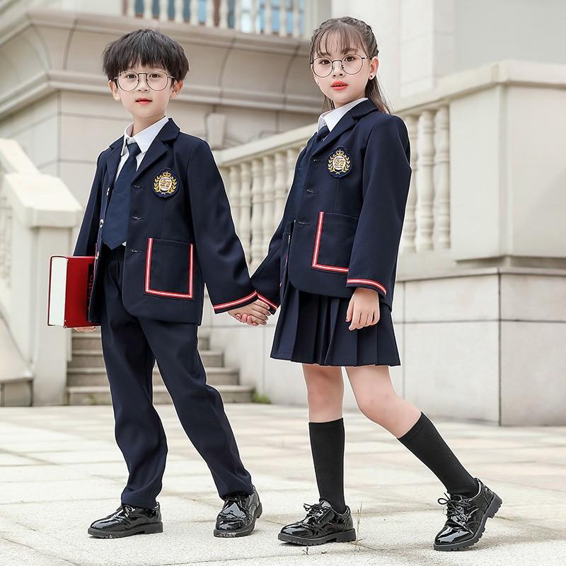 子供スーツ 制服 上下セット 女の子 男の子 キッズフォーマル 男児 女児 韓国 紺 100~160cm 結婚式 写真撮影 発表会 コンクール 入学式 卒業式 フォーマル セット 子供スーツ 制服 上下セット 女の子 男の子 フォーマル 男児 女児 韓国